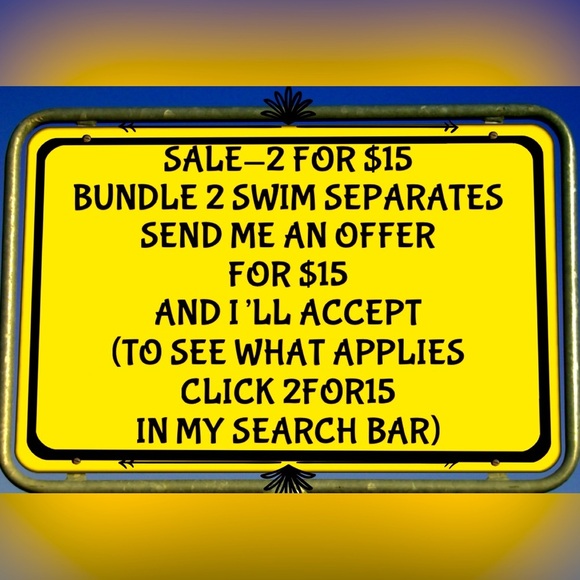 SALE—2 SWIM SEPARATES FOR $15.  See description for details. - Picture 1 of 1
